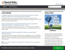 Tablet Screenshot of chemicalonline.com